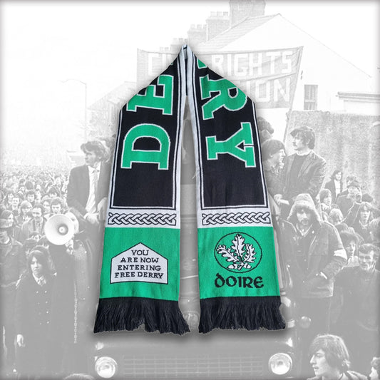 Black Derry Ireland Scarf