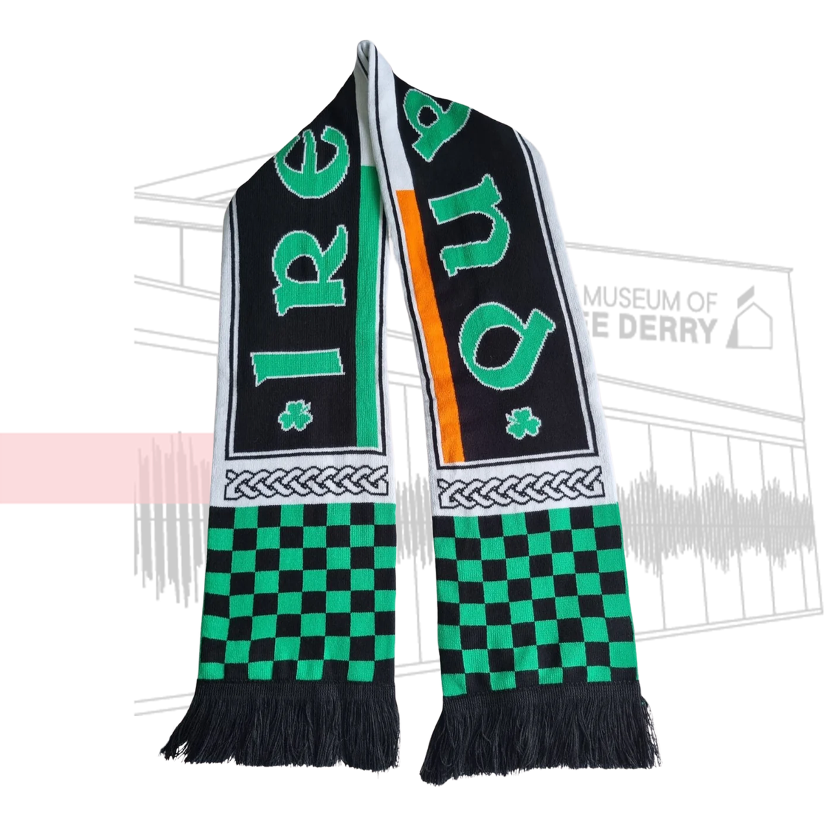 Black Derry Ireland Scarf