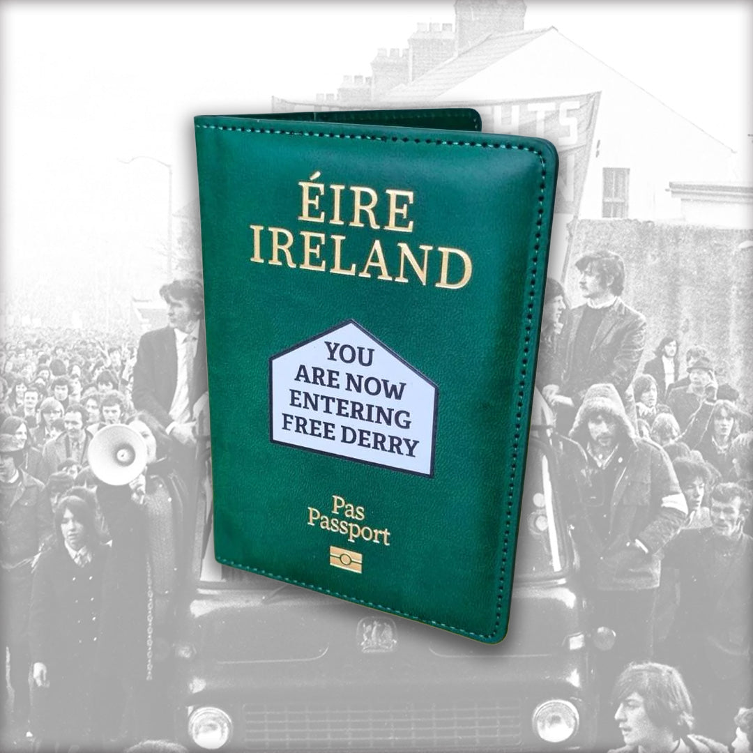 Green Free Derry Passport Cover