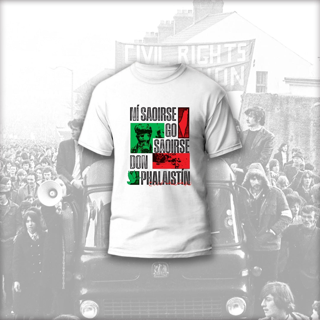 Ní saoirse go saoirse don Phalaistín T-Shirt