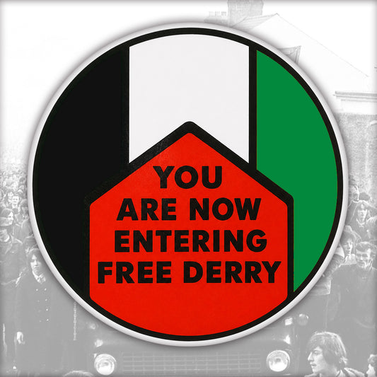 Free Derry Palestinian Colours Sticker – Pack of Four